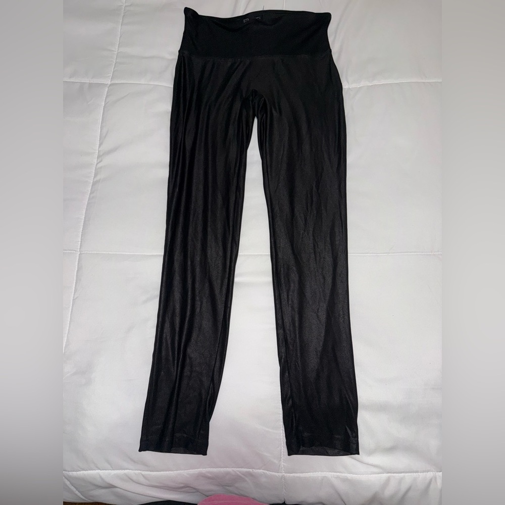 Stella Luce Black Seam-Detail Leggings